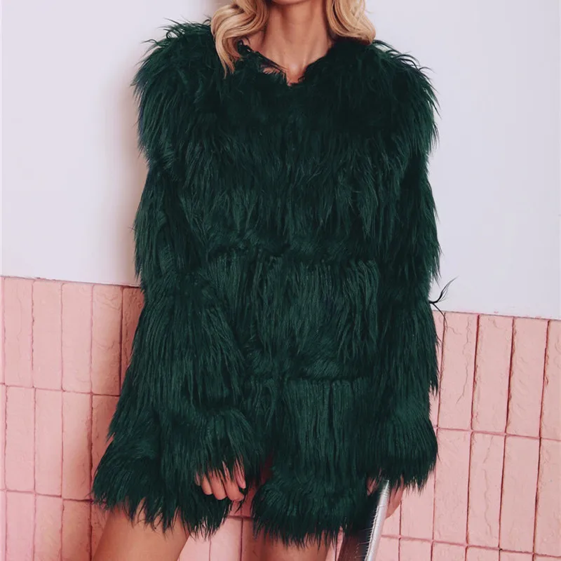 Womens Coats Winter Casual Faux Fur Coat Warm Clothes Fashion Korean Plus Size