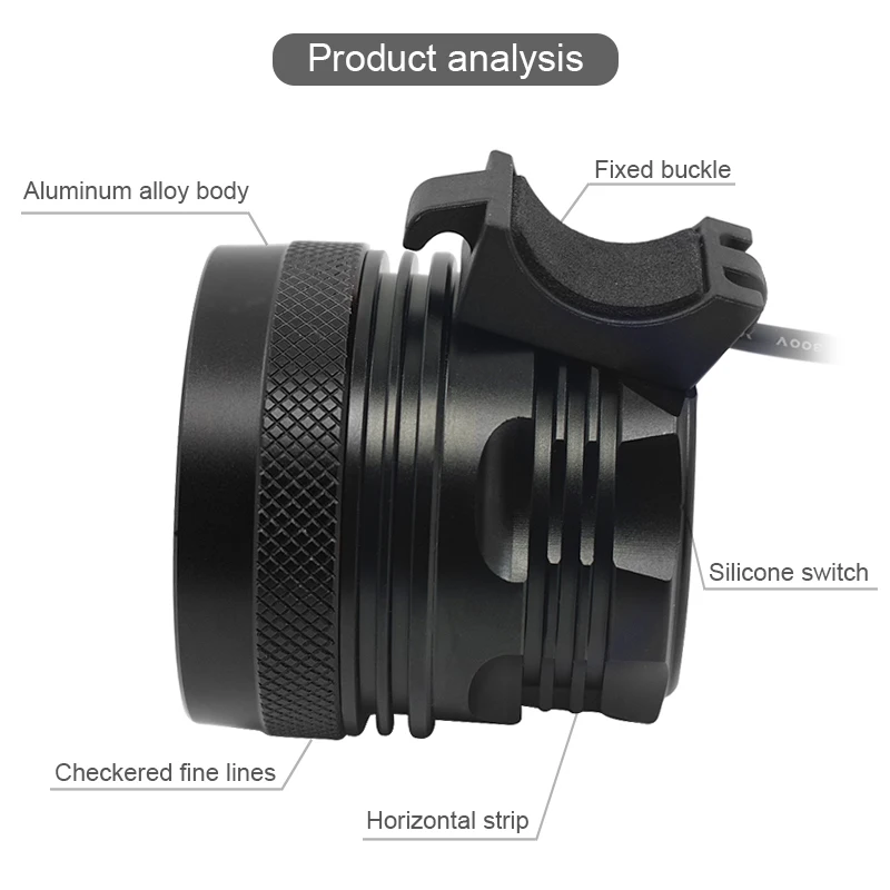 WasaFire XML-T6 Bike Light 40000 Lumen 16 LEDs Bicycle Light Cycling Front Headlight Head Lamp for Riding with 9600mAh Battery