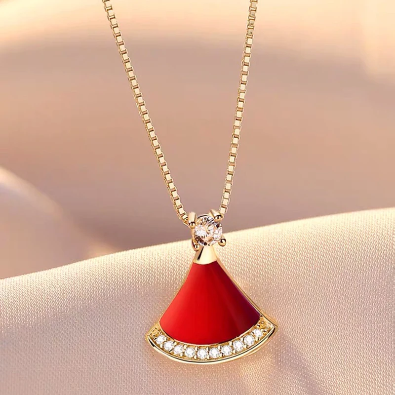 Original Brand Stainless Steel Bvl Necklace Pendant Fashion Jewelry Lady Necklace Lovers Christmas Gift