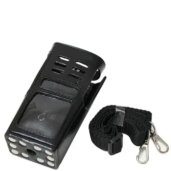 

Universal Intercom Hard Leather Carrying Radio Case Holder Adjustable for GP338 GP339 GP680 GP360 GP380 Walkie talkie Radio
