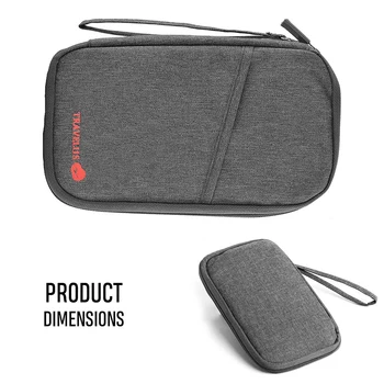 

Credit Card Bag Documents Organizer Passport Holder Travel Wallet For Cards Storage Purse Multifunction Waterproof Money Cash