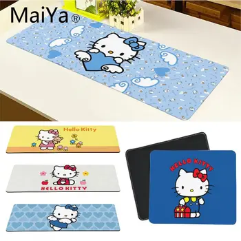 

Maiya Top Quality Hello Kitty Cat DIY Design Pattern Game mousepad Free Shipping Large Mouse Pad Keyboards Mat