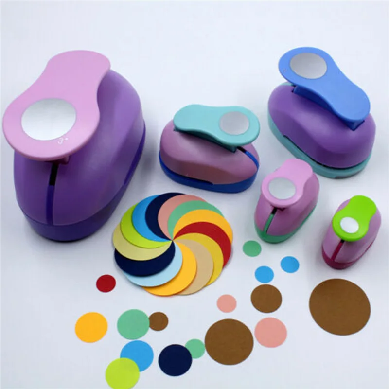 3 Size Round Embossing Machine Device Handmade Crafts Scrapbooking Tool Paper Punch For Decoration DIY Gift Card Punches