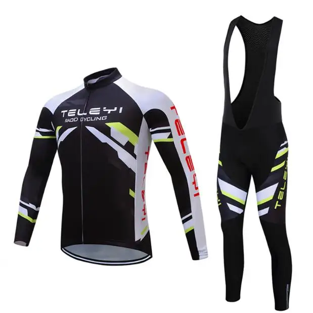 Jersey and Pants Зима Велоспорт Джерси мужская теплая флисовая одежда для дорожного велосипеда мужской спортивный костюм велоодежда MTB трикостюм платье по фигуре комплект - Цвет: Jersey and Pants
