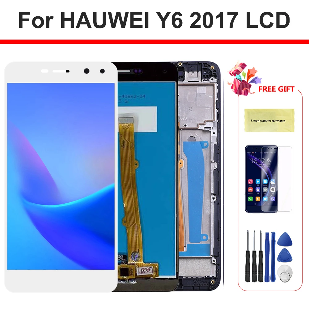 Для Huawei Y5 2017 ЖК дисплей сенсорный экран дигитайзер для huawei Y6 MYA L11 L41 сборка