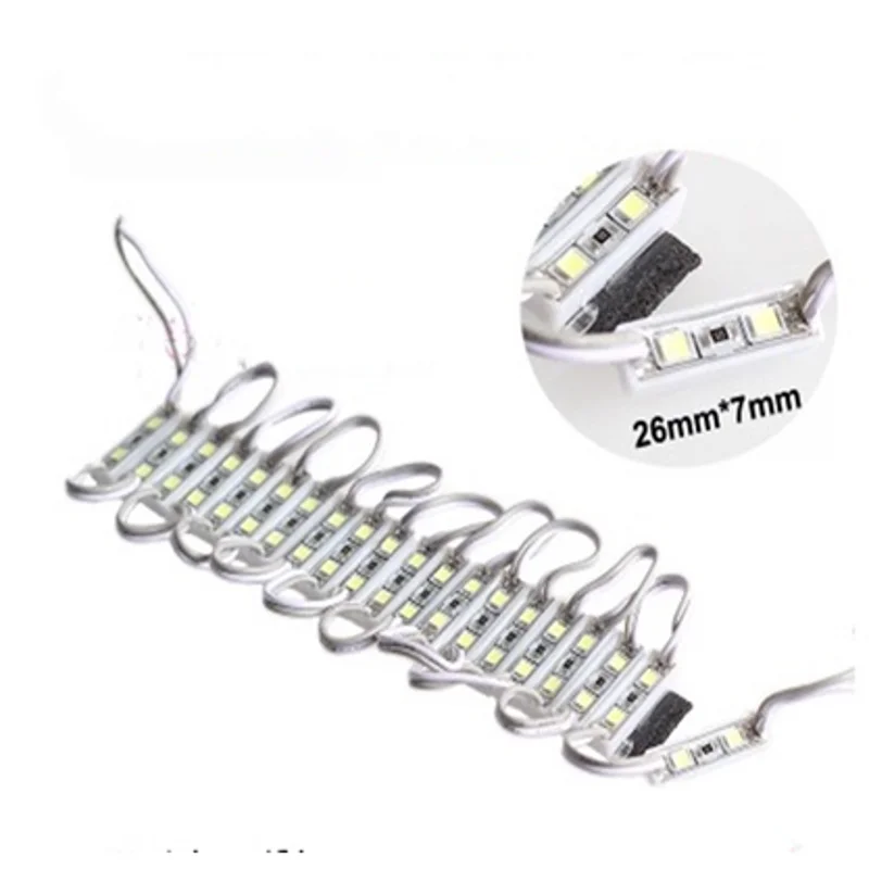 20pcs Small Size LED Modules DC 12V 2835 SMD 2 LEDs Backlight Waterproof IP65 LED Sign Lighting Red Green Blue Yellow White