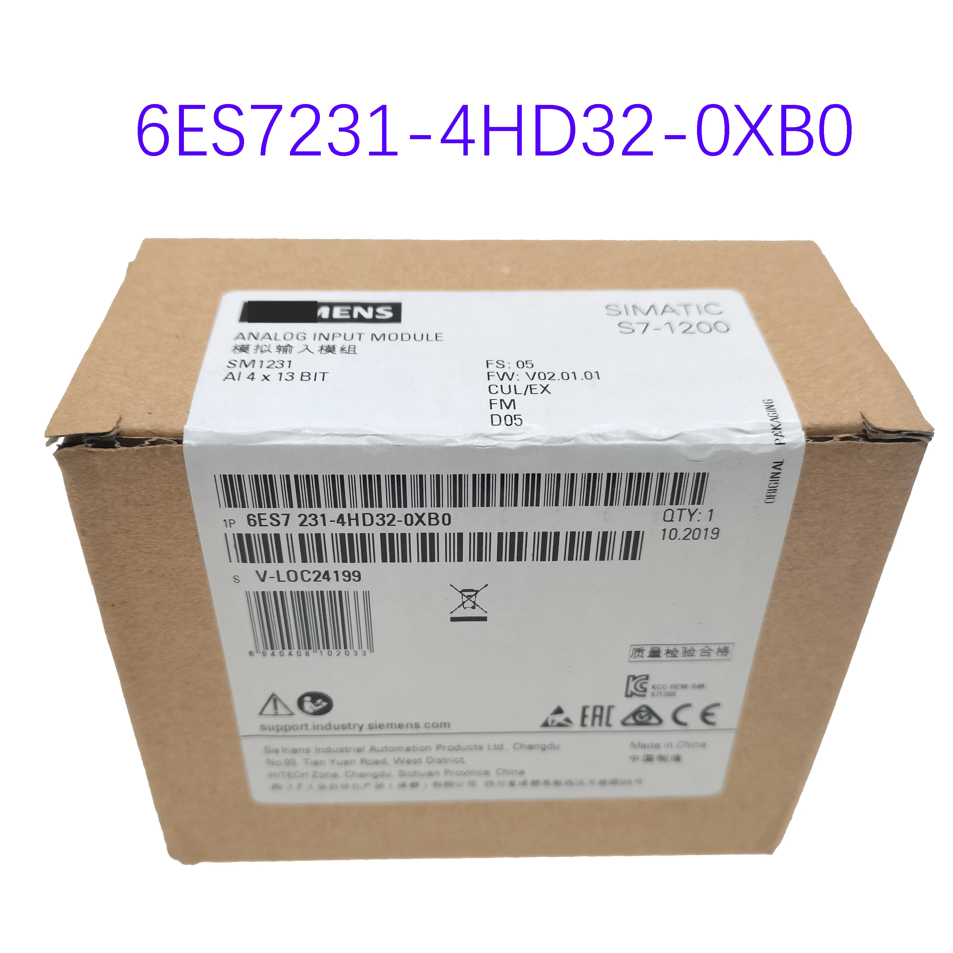 Новый оригинальный 6ES7231-4HD32-0XB0 S7-1200 аналоговый входной модуль SM1231 spot | Электроника
