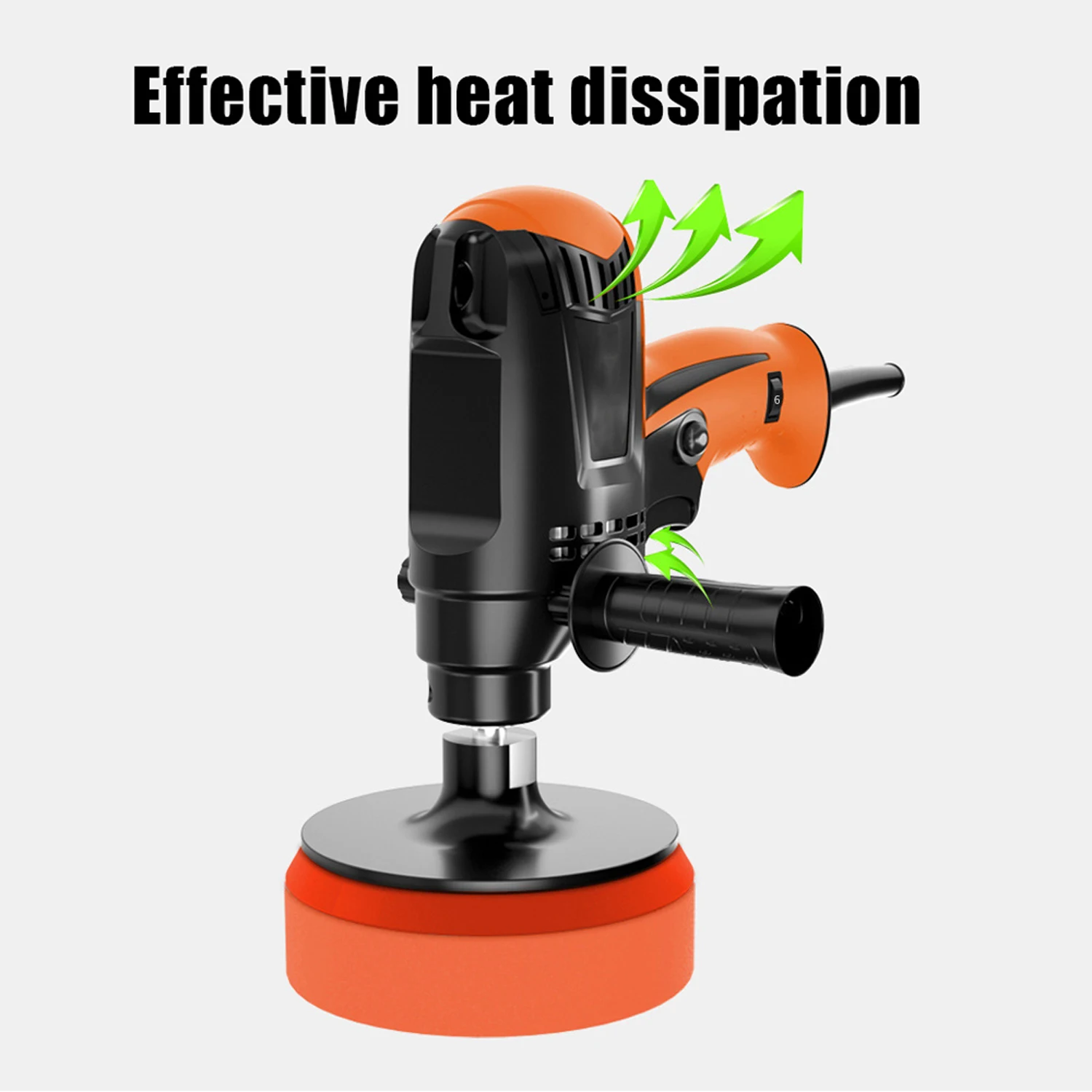 Polisher Car 980W Polisher Machine 6 Variable Speed Car Electric Automotive Waxing Polishing Machine Tools Professional