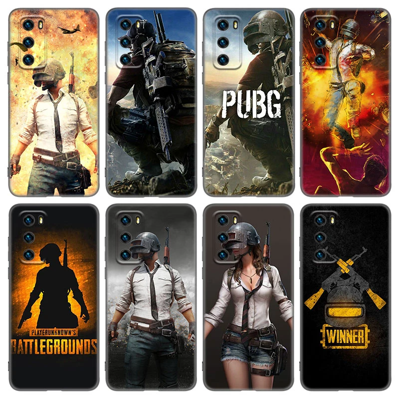 Pubg Game Case For Huawei P P30 P40 P50 Pro P8 P9 P10 Lite 17 P Smart Z S 21 Pro 18 19 Black Cover Phone Case Covers Aliexpress