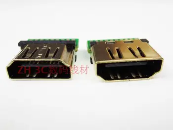

Standard HDMI Female A YTPE Female Connector 19P with PCB Board Welding Wire Type HD HDMI Female Plug