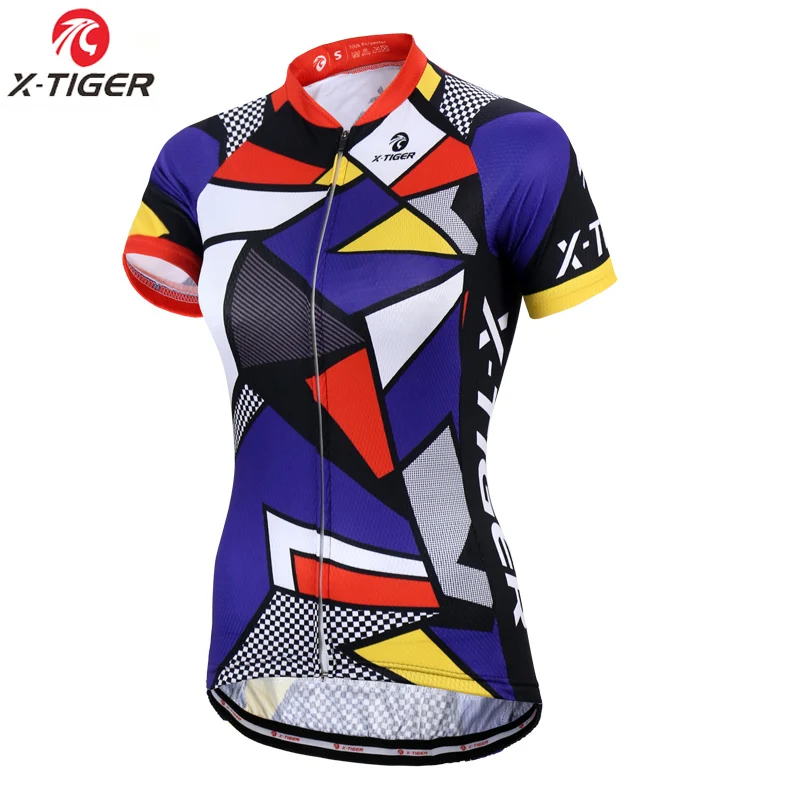 Женская одежда X-Tiger из полиэстера, летняя одежда с коротким рукавом для велоспорта, Ropa Ciclismo, комплект из Джерси для велоспорта, одежда для велоспорта - Цвет: Jersey