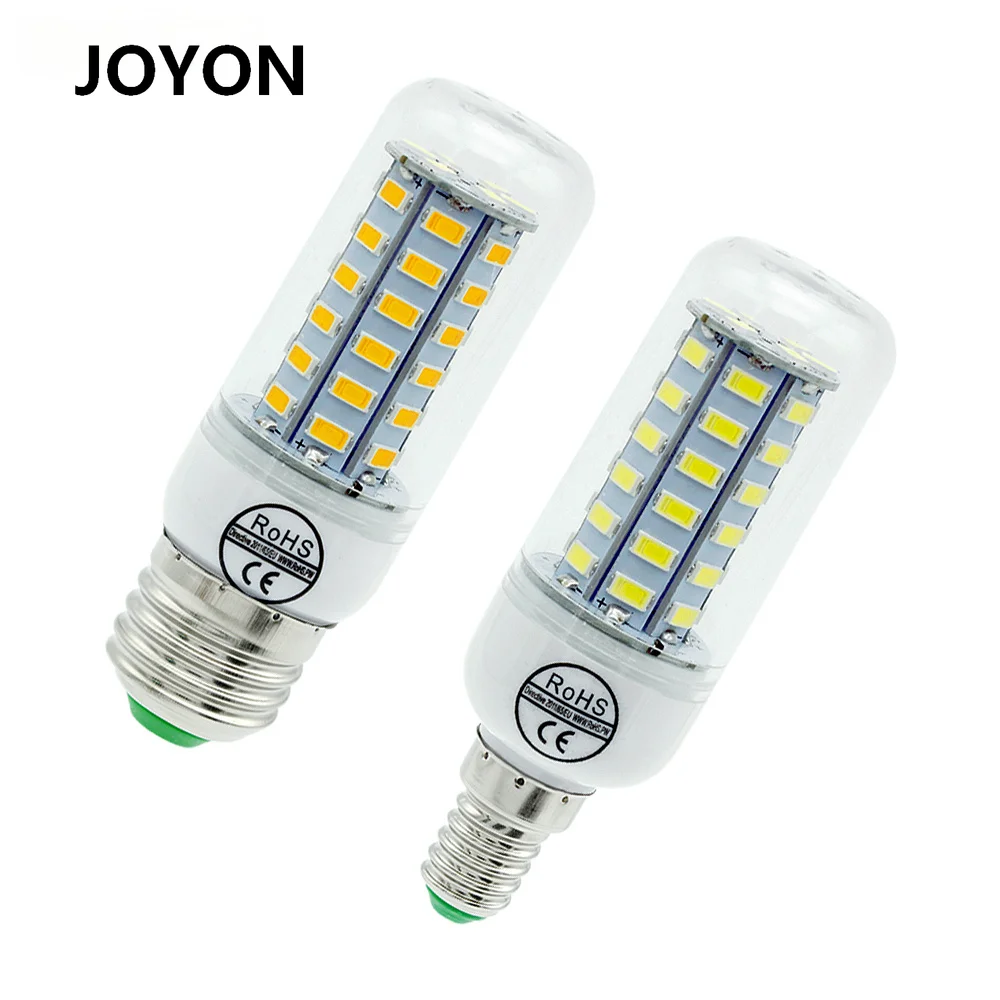 

E14 E27 LED Lamp LED Corn Bulb SMD 5730 220V 24 36 48 56 69 72LEDs Chandelier Candle Light for Home Lighting Decoration