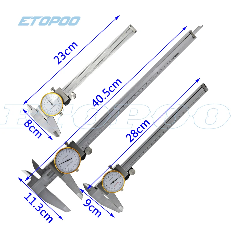 Pied à Coulisse à Vernier - AB025 - Alpa Metrology - En Acier Inoxydable