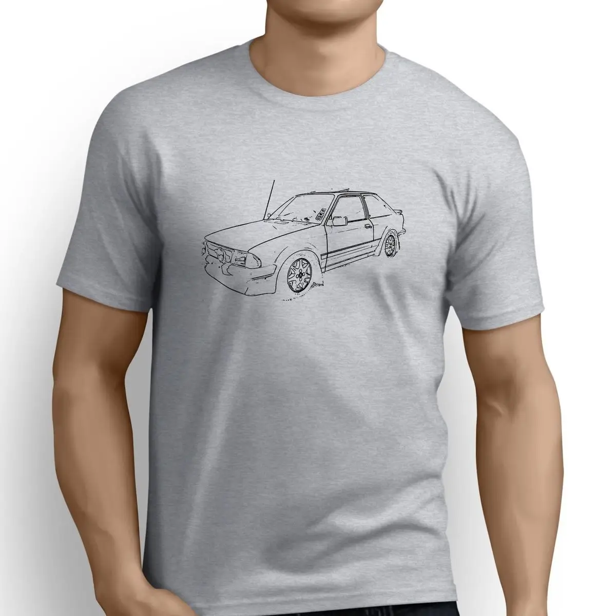 2018 New Fashion Brand Print T-Shirt Male American Car Fans Escort Rs Turbo Inspiredsilk Screen T Shirts |