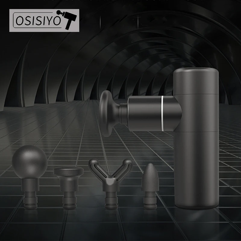 Osiyo fascia gun мини Массажный пистолет USB перезаряжаемый портативный массажер для шеи