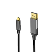 Thunderbolt 3 usb c displayport cabo 4 k 60 hz usb tipo c 3.1 para dp adaptador para macbook 2017 galaxy s9 huawei p20