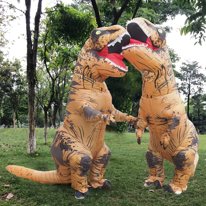 Надувной костюм динозавра Парк Юрского периода оральный тираннозавр динозавр надувной костюм на Хеллоуин костюм для взрослых