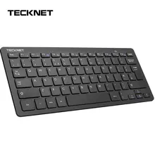 TeckNet 2,4 ГГц Беспроводная Британская клавиатура тонкая USB клавиатура для ноутбука дизайн горячих клавиш для Android Smart tv Windows 10 8 7 XP Vista