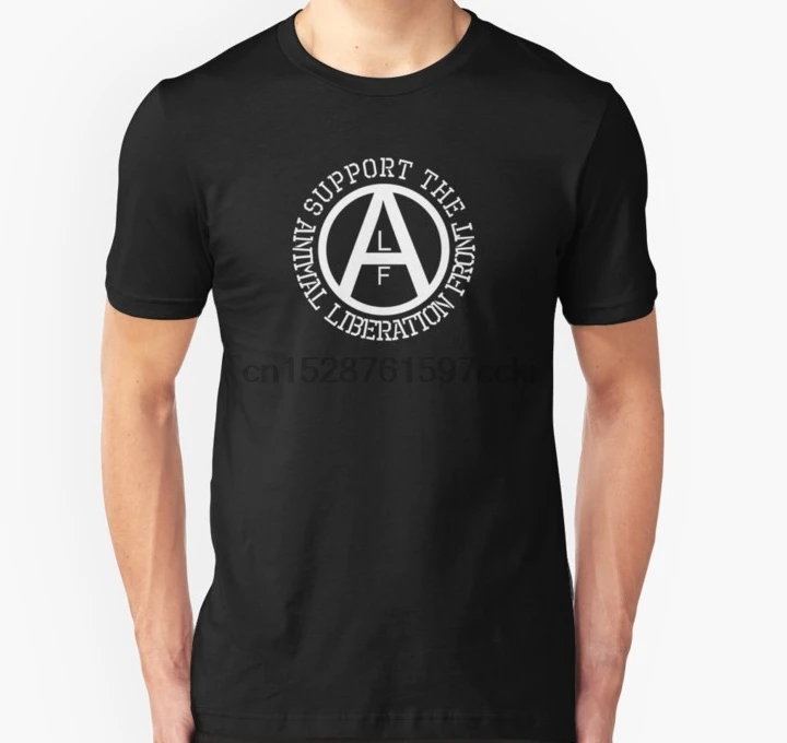 Hombres camiseta Animal liberación frente Logo Unisex camiseta impresa  camisetas|Camisetas| - AliExpress