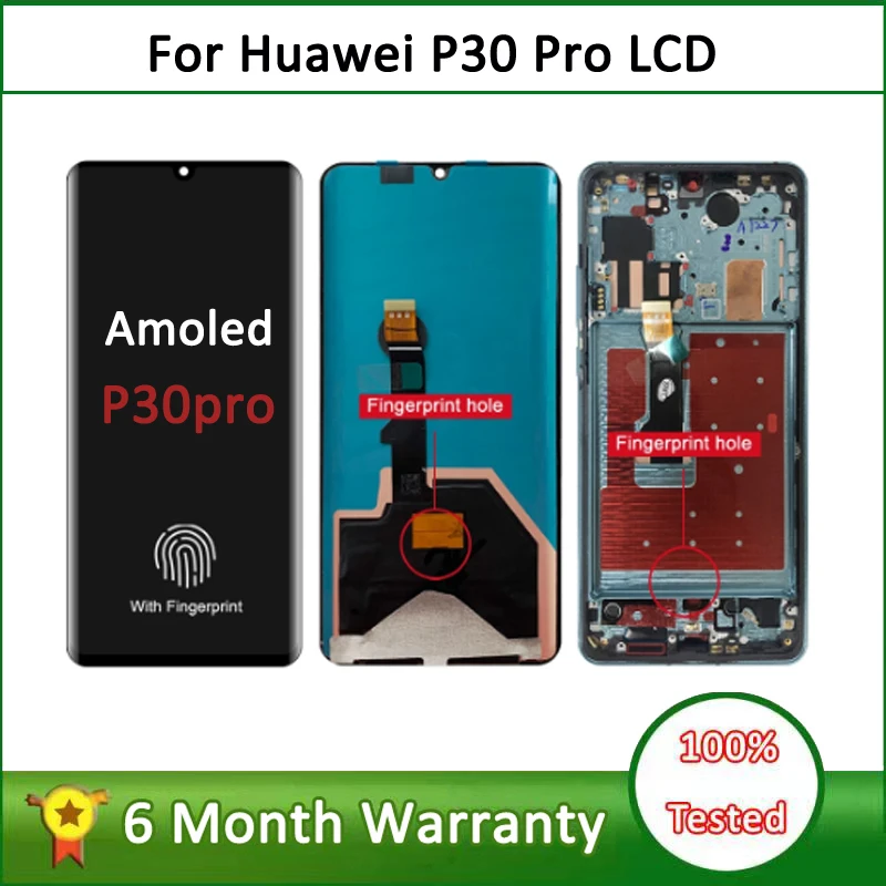 

Оригинальный 6,47 "экран для Huawei P30 Pro, ЖК-дисплей, сенсорный экран, дигитайзер, панель для Huawei P30Pro, Фотогалерея с рамкой