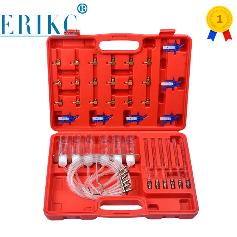 

New Diesel Injector Flow Meter Test Kit Common Rail Adaptor Fuel Tester Set Automotive Tools Nozzle Tester Fuel Return Metering