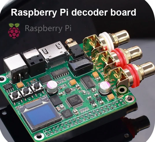 Placa de Som Alta Fidelidade Decodificador Raspberry pi Fibra Óptica Coaxial I2s Digital 384khz 32bit Dac - Image 4