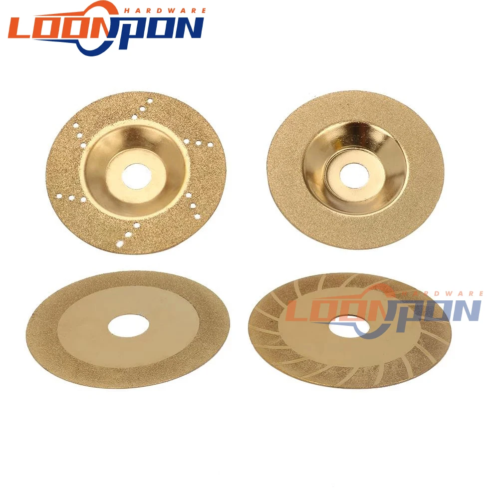 4" Diamond Coated Saw Blades Glass Grinding Cutter Circular Saw Blade