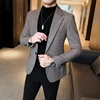 Herringbone Suit Designer Costume Mariage Homme Party Suits Tuxedo Groom Wedding Trajes De Hombre Para Fiesta Mens Blazer Jacket ► Photo 2/6