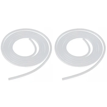 

2x 2 Meter Silicone Tube Silicone Tube Pressure Hose Highly Flexible 4 x 6mm & 8 x 10mm