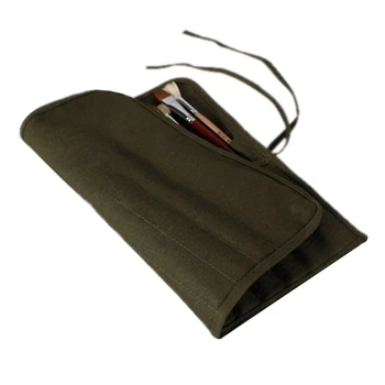 

Brush Bag Artist Watercolor Draw Pen Oil Paint Roll Up Canvas Cases Holder Pouch Y51A