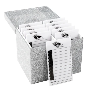 

Eyelash Extension Storage Box 10 Layers Glitter False Eyelash Makeup Organizer Eyelashes Glue Display Holder Case Cosmetic Tool