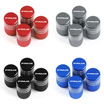 

4pcs car-styling High quality aluminum alloy car tire valve cap Decorative tire valve cap for Toyota prius Accessories