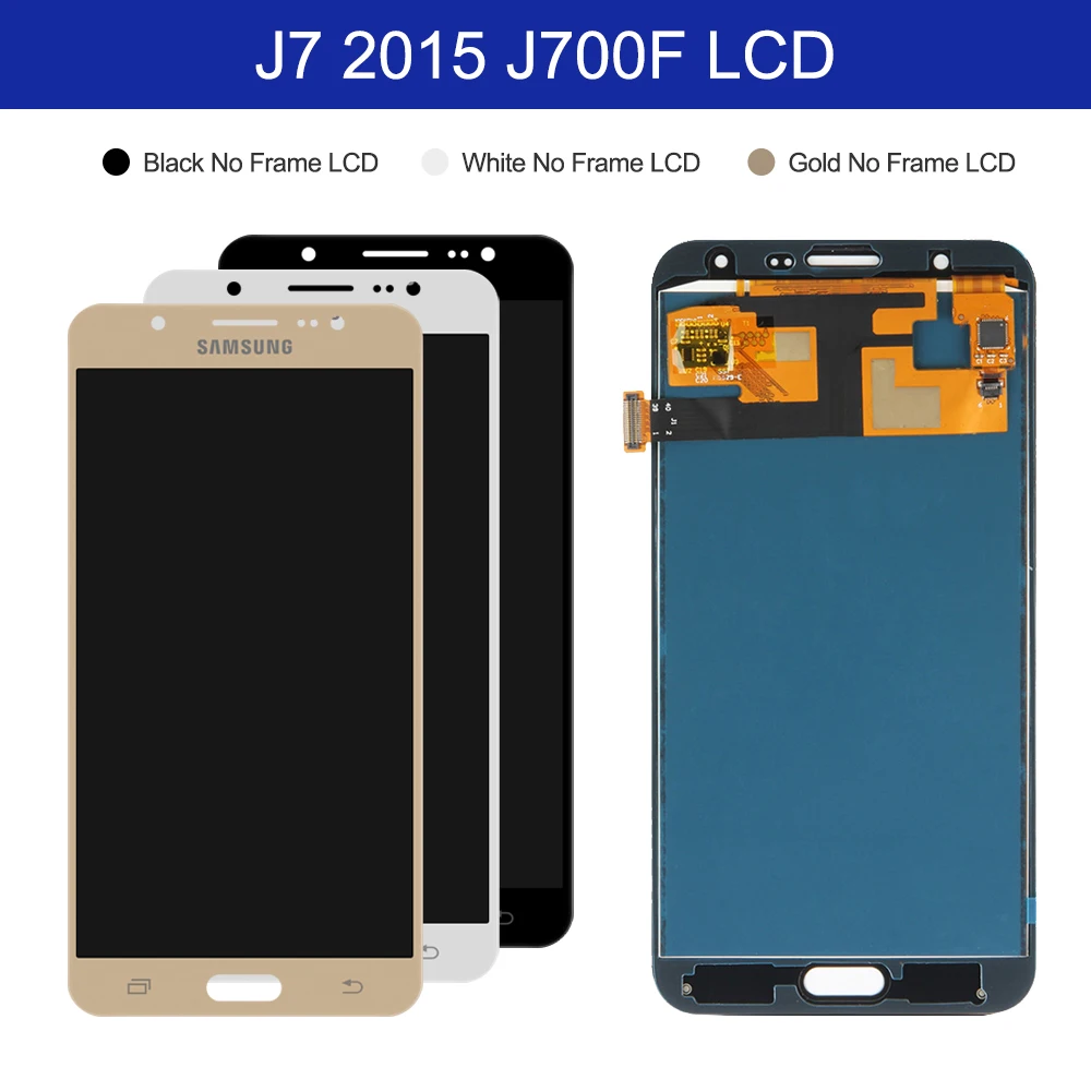 ЖК дисплей 5 ''для Samsung Galaxy J7 2015 J700 J700F J700M J700H с сенсорным экраном и дигитайзером