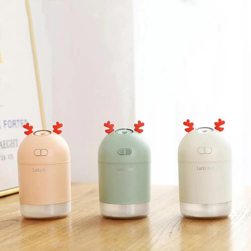 

Lucky Deer Humidifier Usb With Ambient Light Plug Ins Small Cute Shape Mini Portable Home Office Humidifier