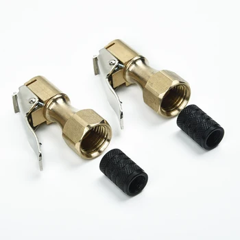 

4pcs Tire Chuck Set Air Closed Flow Lock On For Inflator Gauge Supplies