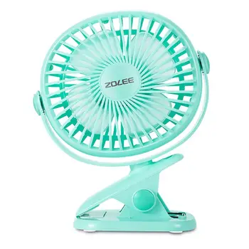 

360 Degree Rotate USB Desk Fan Air Cooling Clip Fan with 2 Speed for Baby Stroller Home Outdoor Camping Car Fan