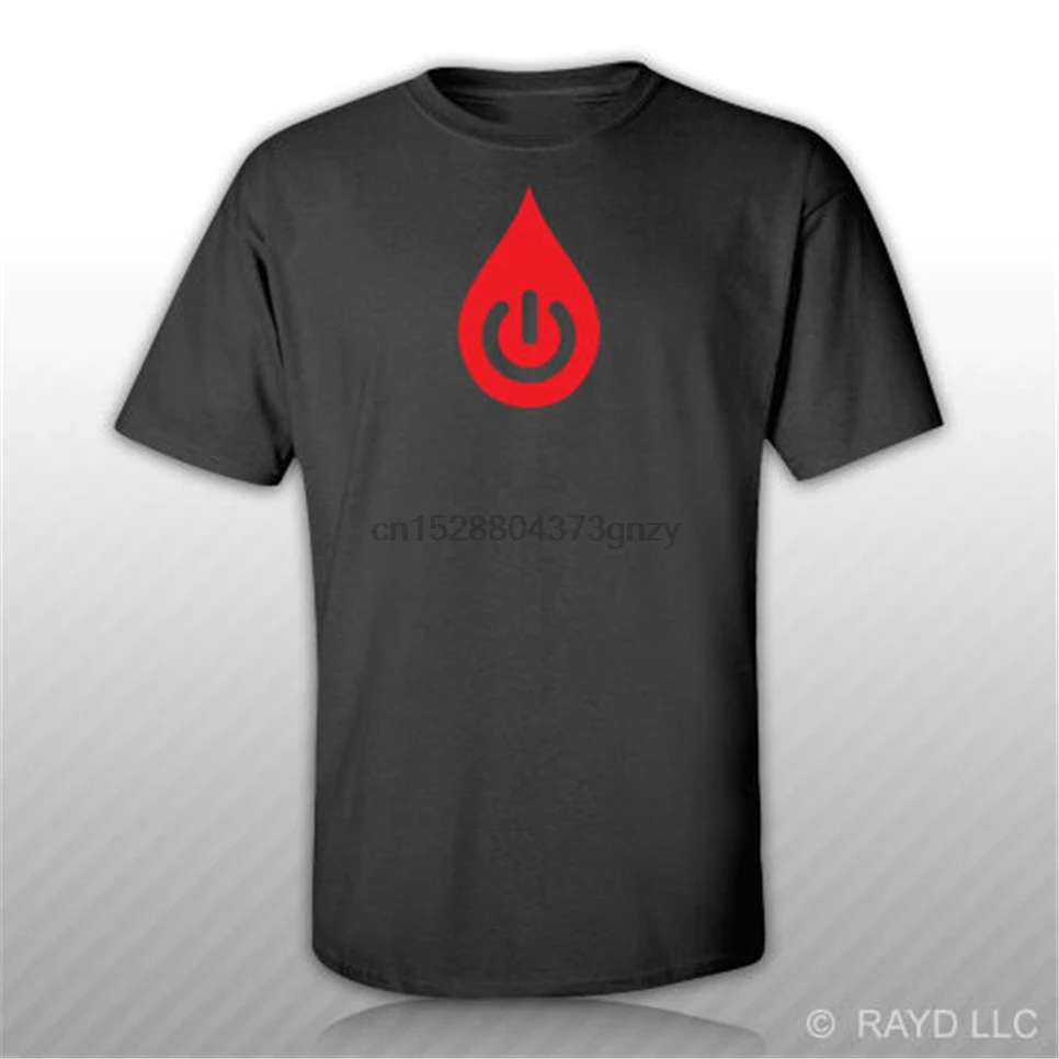 Футболка с надписью power Of Blood футболка S M L XL 2XL 3XL хлопковые топы новая забавная