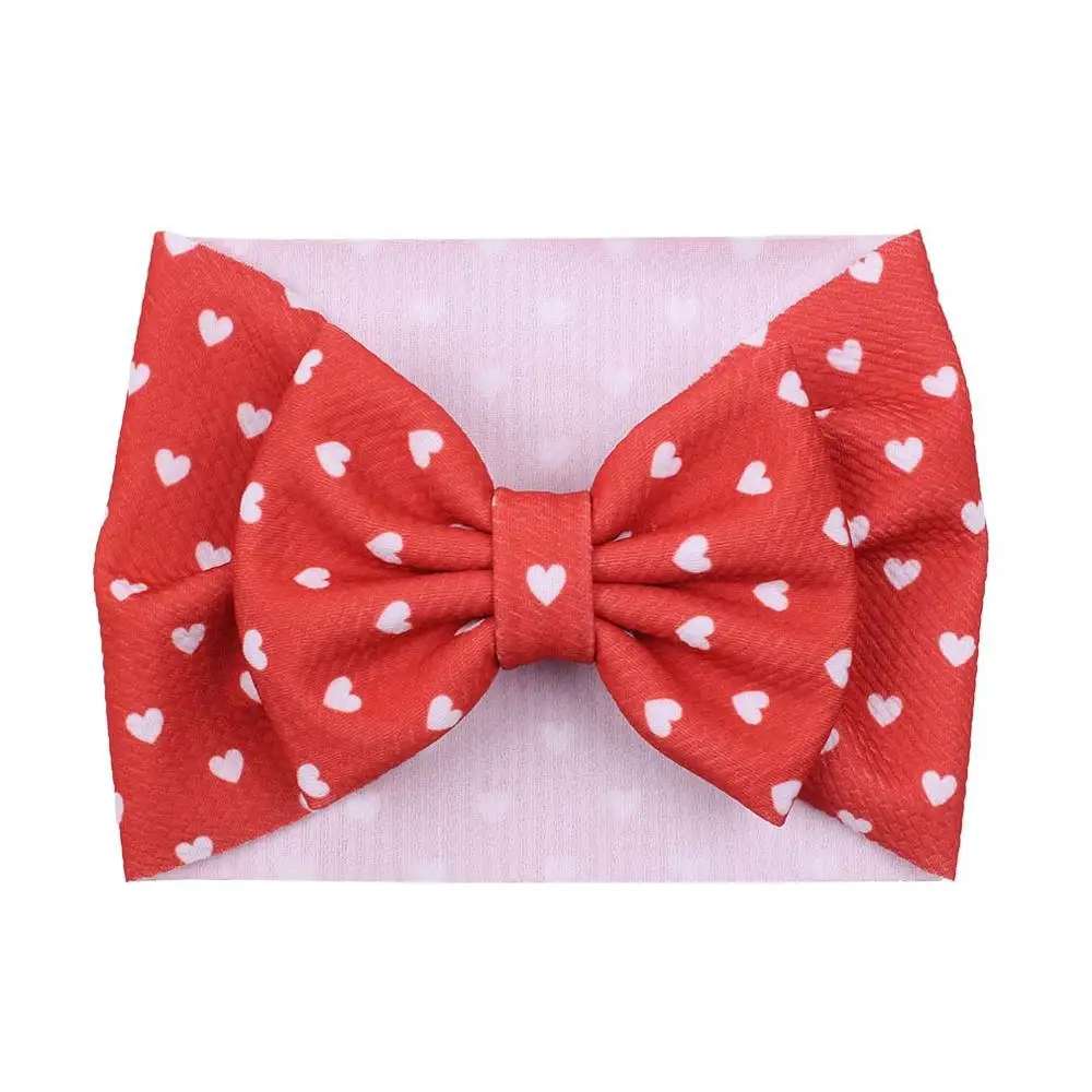 Baby Bows Hair Accessories Christmas Girls Wide Headband Toddler Floral Printing Turban Newborn Photo Prop Children Boy Hairband - Цвет: 28