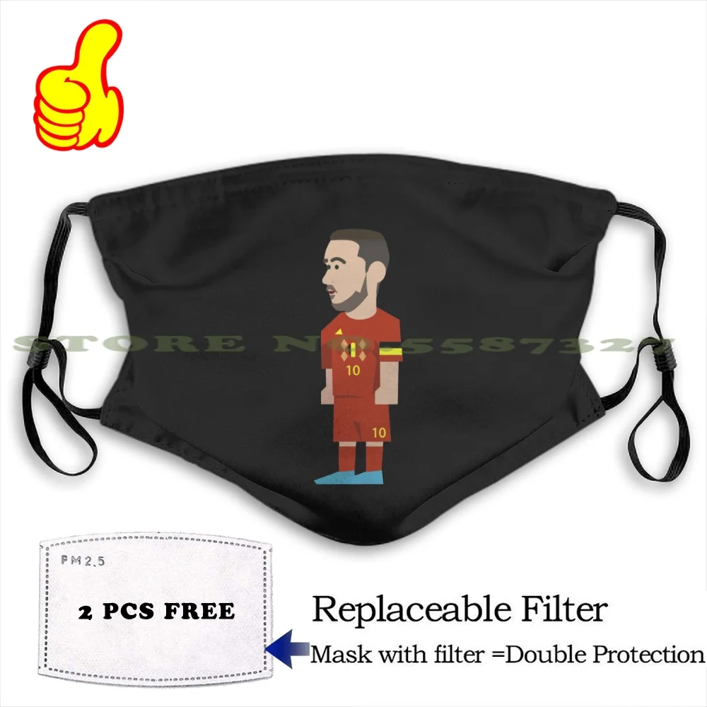 Маска на лицо для взрослых и детей Eden опасности Бельгия Red Devils звезда футбола