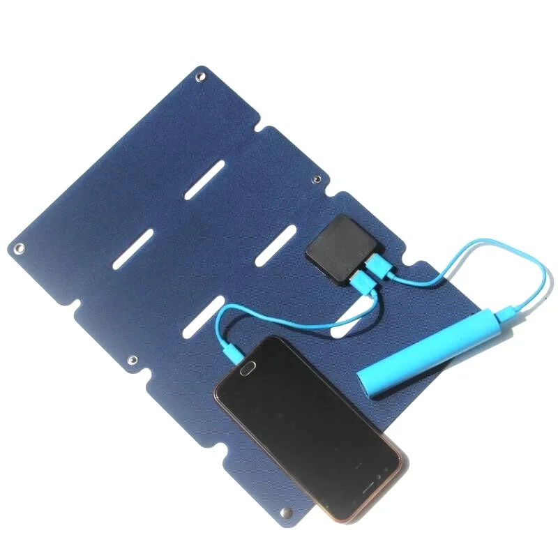 Outdoor 16W 5V Waterproof Sun Power Folding SolarCharger Dual USB Output Devices Portable Solar Panels for Smartphones