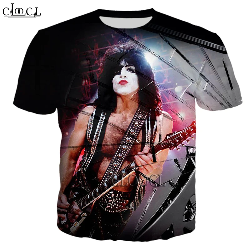 

Metal Rock KISS Band T Shirts 3D Print Tshirt Men Women Casual Harajuku Hip Hop Streetwear Fashion Pullover Drop Shipping