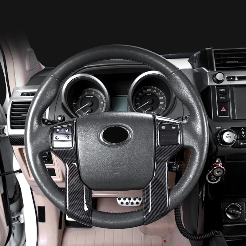 Для Toyota 4runner 2010-2013, FJ150 2010-, Tacoma 2011-2013 руль кнопка рамка крышка Накладка Стикеры стайлинга автомобилей