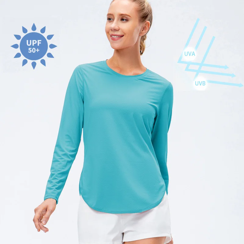 Women Workout Shirt Loose Long Sleeve Sports Top Breathable Quick Dry Yoga Exercise Shirt Fitness Running Clothing