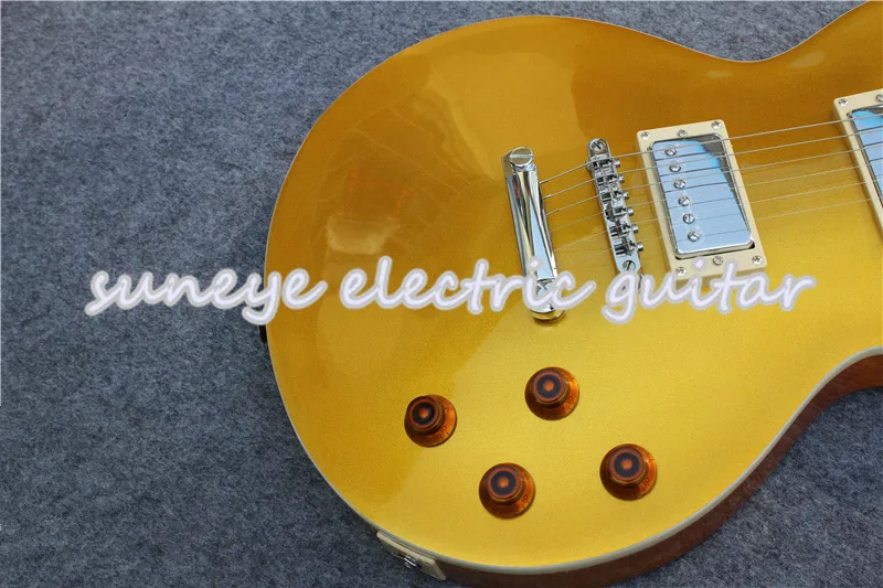 Suneye Goldtop Finish стандартная электрическая гитара палисандр гриф гитара электрическая DIY Гитарный комплект на заказ