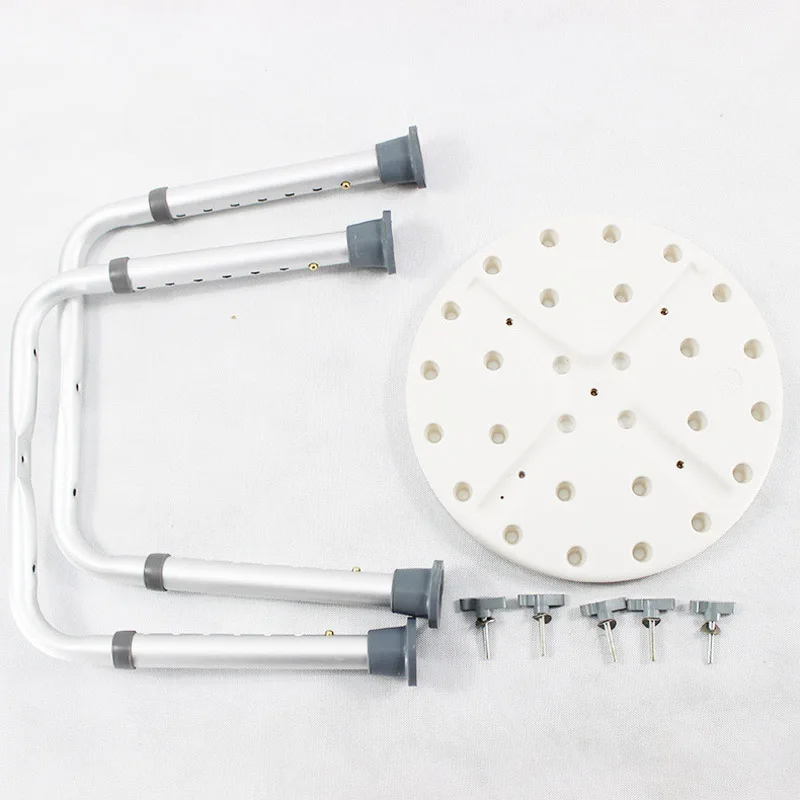 Non-slip Seat Without Back Toilet Bathroom Chair Height Adjustable Shower Stool Adult Kids Elderly Pregency Disabled Bath Aids