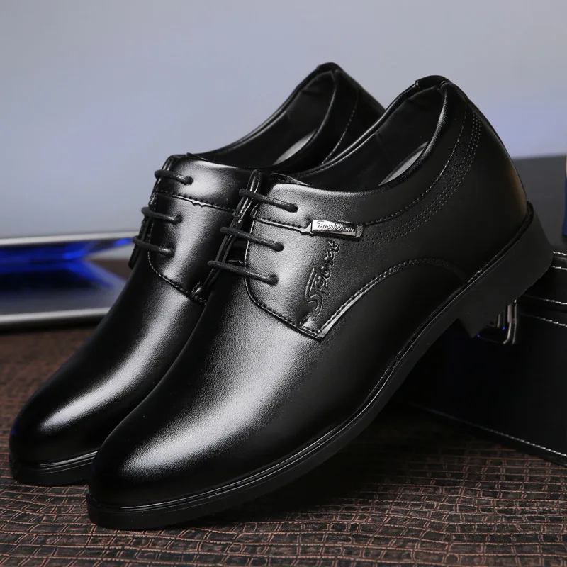 

2019 Autumn New Style Cool MEN'S SHOES England Korean-style Leather Shoes Business Formal Wear Pointed Casual Shoes Fashion
