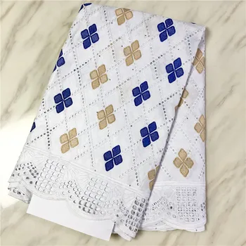 

New arrival Blue african BAZIN riche fabric with Embroidery lace african Guinea Brocade cotton fabric 16L071322