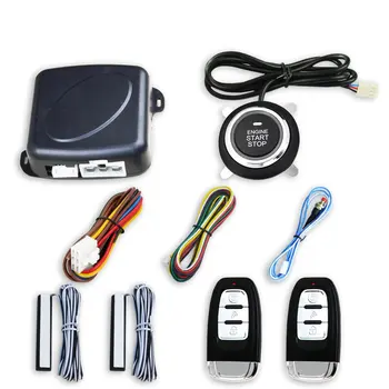 

12V Auto Car Alarm One-button Push Engine Starter Switch PKE Keyless Entry Start Stop Antitheft System