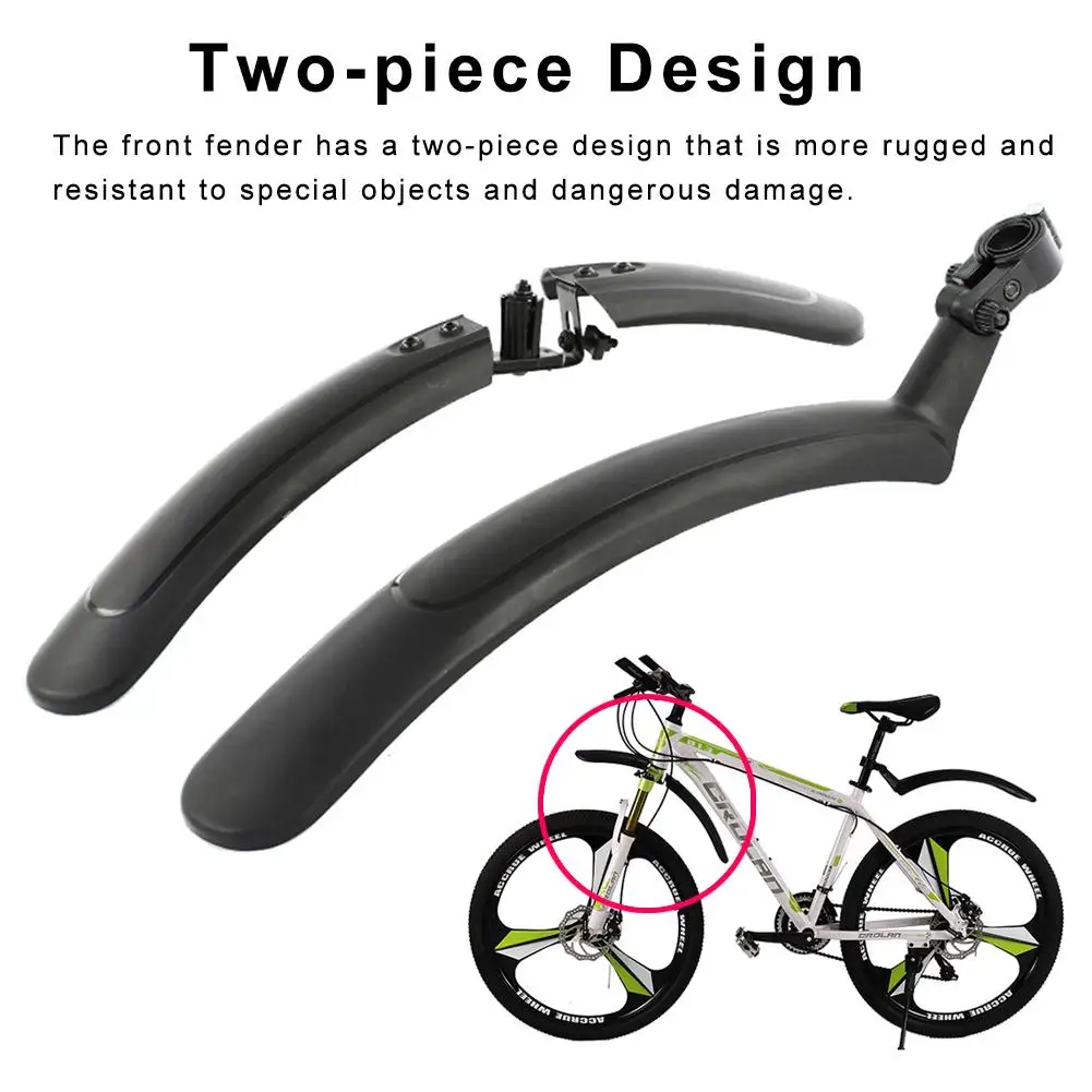 

Cycling Bike Plastic MTB Mudguard Quick Release Bike Fenders Road Front Mountain Bike Rear Defender Bicycle Accessories