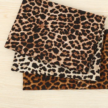 

Leopard Print Dress Shirt Fabric Crepe De Chine Slightly Stretchy Fashion Polyester Fabric Chiffon Fabric